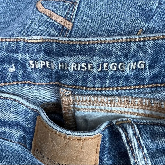 American Eagle next level stretch super hi rise jegging jeans 2 regular - Picture 8 of 9